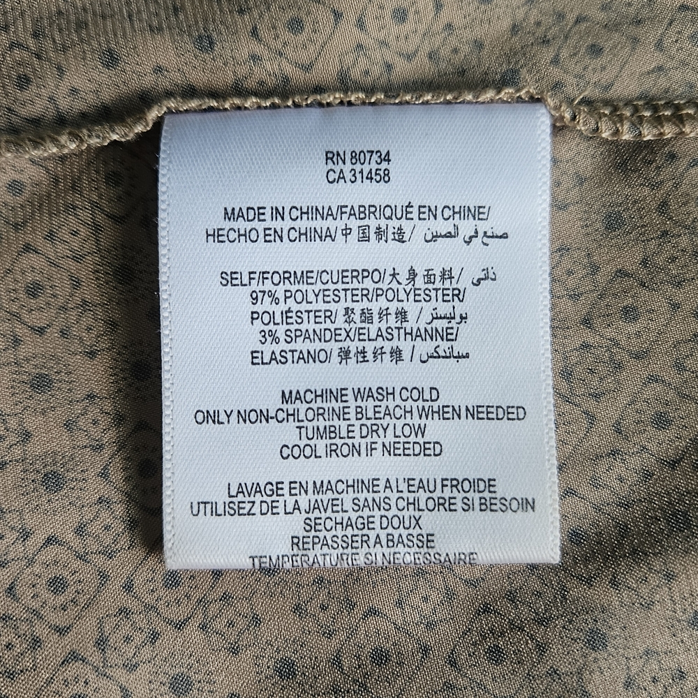 BCBGeneration Metallic Brown Patterned Blouse - image 7